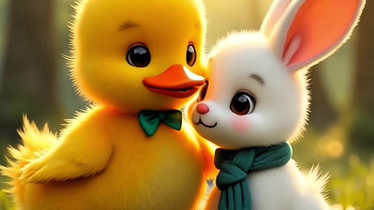 "The Goodbye That Broke Her Heart – Duck and Bunny's Emotional Pixar-Style Tale"