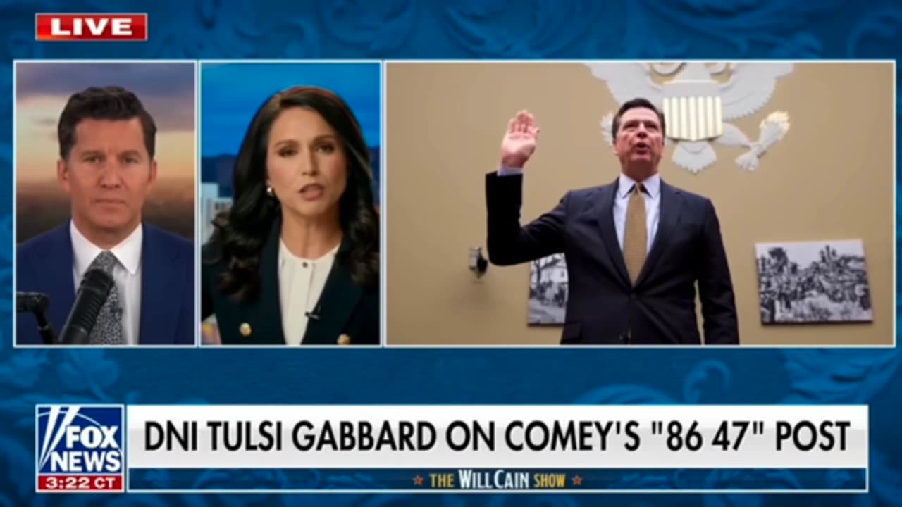 Tulsi Gabbard Tells James Comey To Own Up 86 47 Post Instead Of Passing The Blame To His Wife