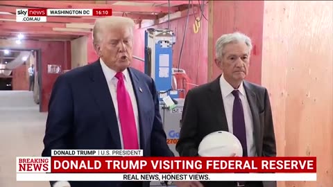 Donald Trump visits the Federal Reserve