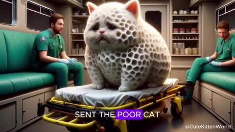 Poor Cat Infected with New Virus Kind Doctor Cute Cat #cat #aicats #catvideos2024