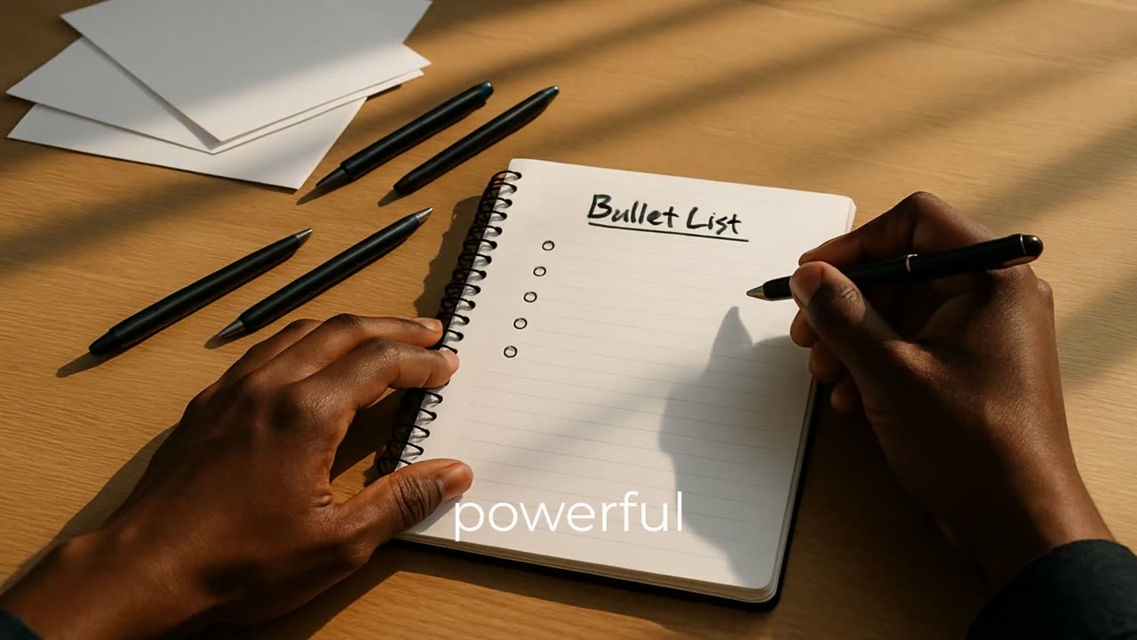 Think Clearer: Master Your Mind with Bullet Lists! #BulletListMethod #MasterYourMind #ThinkClearer