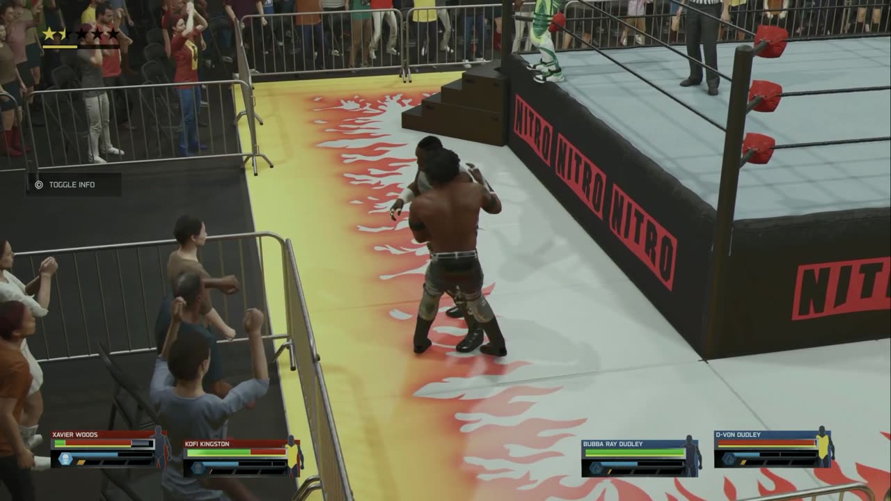 wwe 2k25 211 universe Kofi Kingston and Xavier Woods VS Bubba Ray Dudley and D Von Dudley