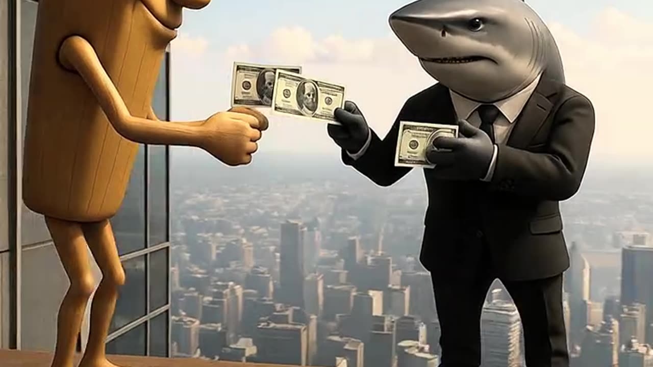 "Greedy Shark, Noisy Money, and One Angry Log!"
