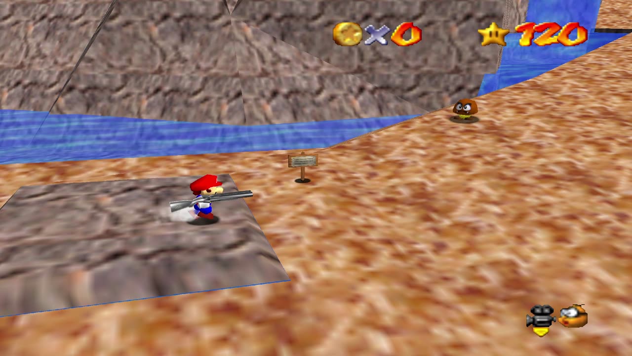 Shotgun Mario 64 [Remaining RA] - Breaking Ukiki's Treasure [NC]