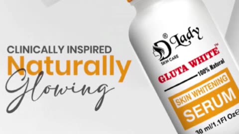 Gluta White 100% Natural Skin Whitening Serum, Anti-Aging, Dark Spot, Anti Wrinkle & Glowing Skin.