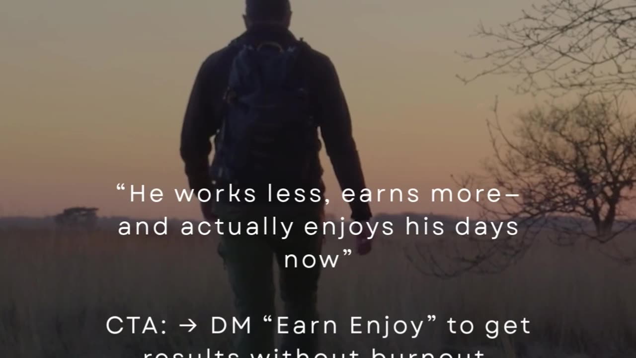He Works Less, Earns More—And Actually Enjoys His Days Now