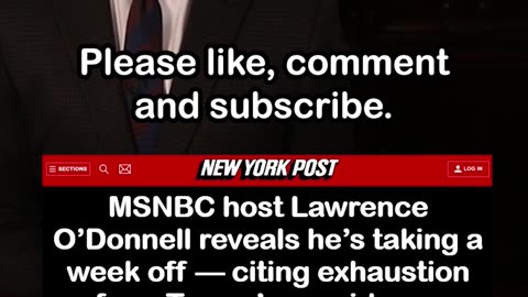 MSNBC Host Reveals He’s Taking a Week Off — citing Exhaustion from Trump’s Presidency