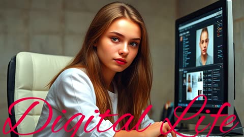 Electronic Music. Song Digital Life.