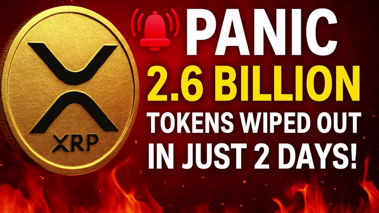 ⚠️XRP COLLAPSE ALERT 💣 2.6 BILLION Tokens Gone — Crypto Panic Rising!