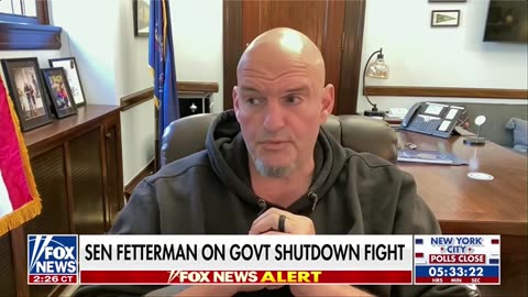 Sen Fetterman tells Democrats End the Shutdown Now