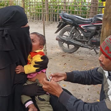 Baby injection crying video