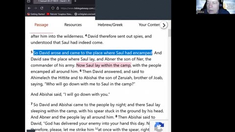 Journey Through The Bible -- 1 Samuel 26-27 - David Spares King Saul And Leaves Israel 04082025