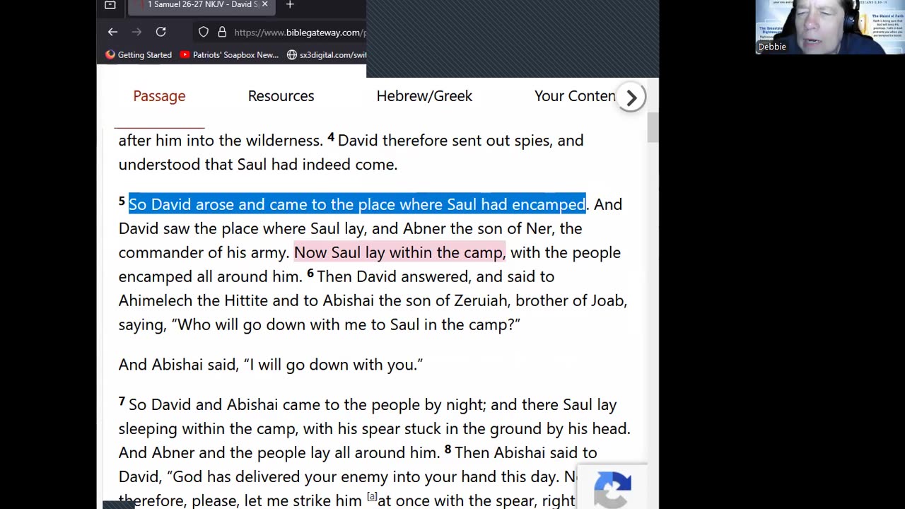 Journey Through The Bible -- 1 Samuel 26-27 - David Spares King Saul And Leaves Israel 04082025