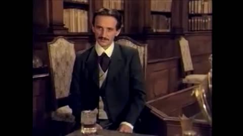 Meeting between J.P. Morgan, Thomas Edison and Nikola Tesla