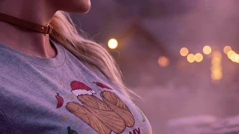 Who needs an ugly sweater when your shirt screams spicy Christmas vibes? #holidaystyle #funnyfashion