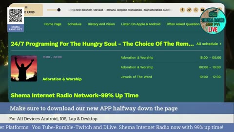 Shema Internet Radio Live Daily Stream