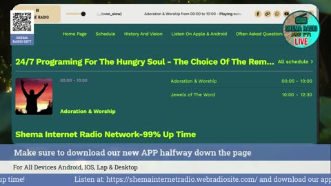 Shema Internet Radio Live Daily Stream