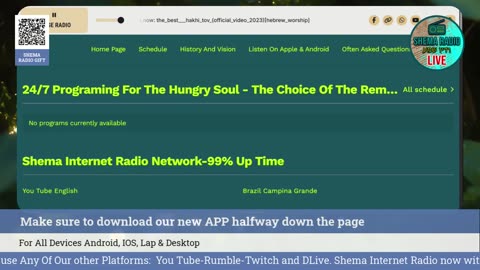 Shema Internet Radio Live Daily Stream
