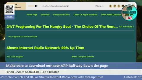 Shema Internet Radio Live Daily Stream