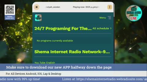 Shema Internet Radio Live Daily Stream