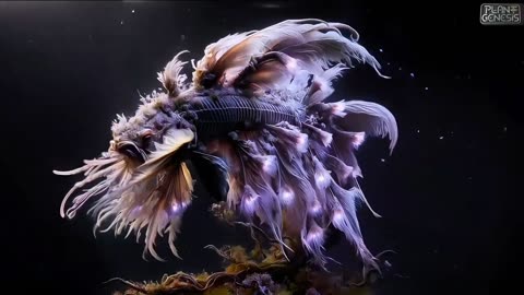 Otherworldly Hybrid Fish: The Aesthetic of Fish Influenced by Wisteria Blossoms