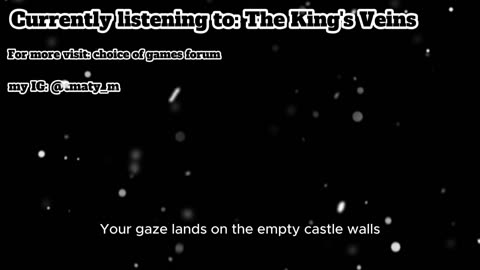 Narration of the Opening Scene of The King's Veins