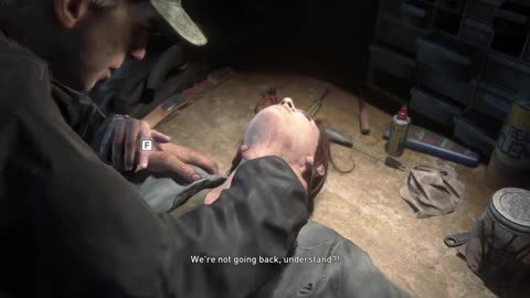 Ellie can't even Upgrade her gear in peace.