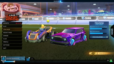 rocket league with foxyygamez