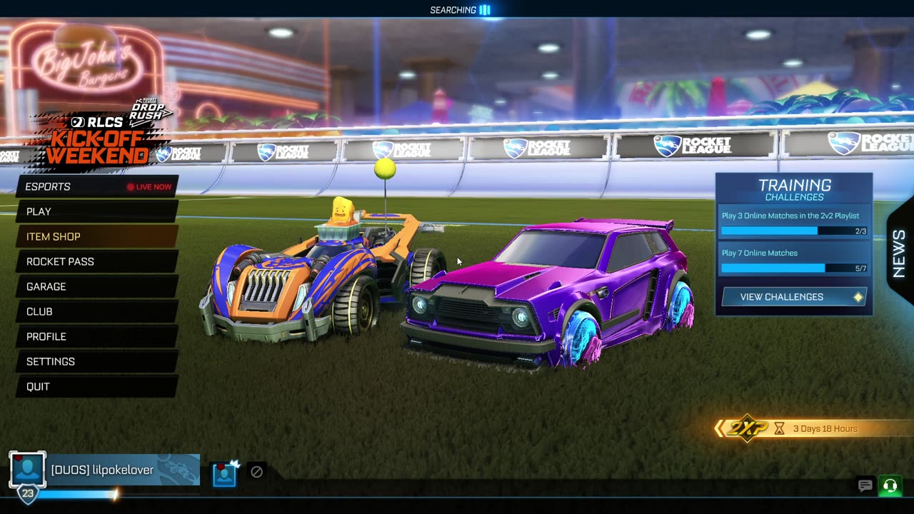 rocket league with foxyygamez