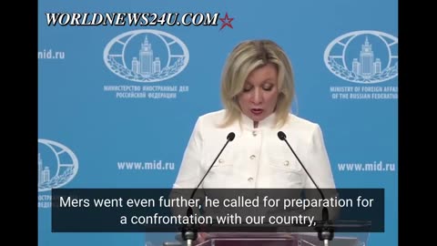 Zakharova said that Russia does not intend to attack Germany