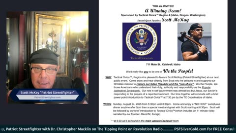 8.18.25 Patriot Streetfighter MANUFACTURED ILLNESSES with Scott McKay and Dr. Christopher Macklin