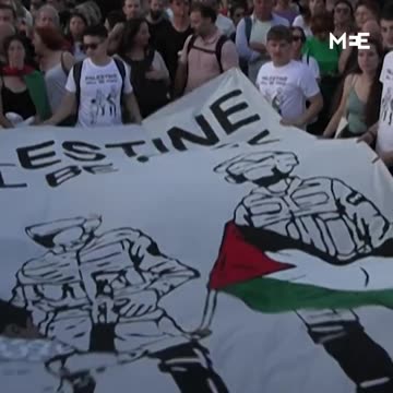 Thousands gather in Athens to protest against Israel - Middle East Eye