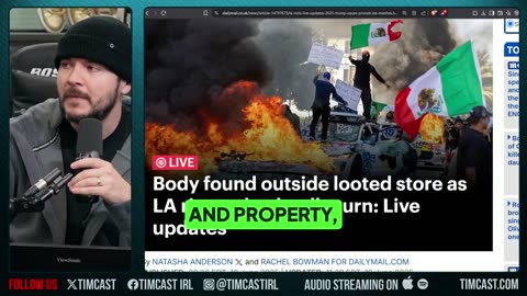 Dead body found in LA after the riot/looting