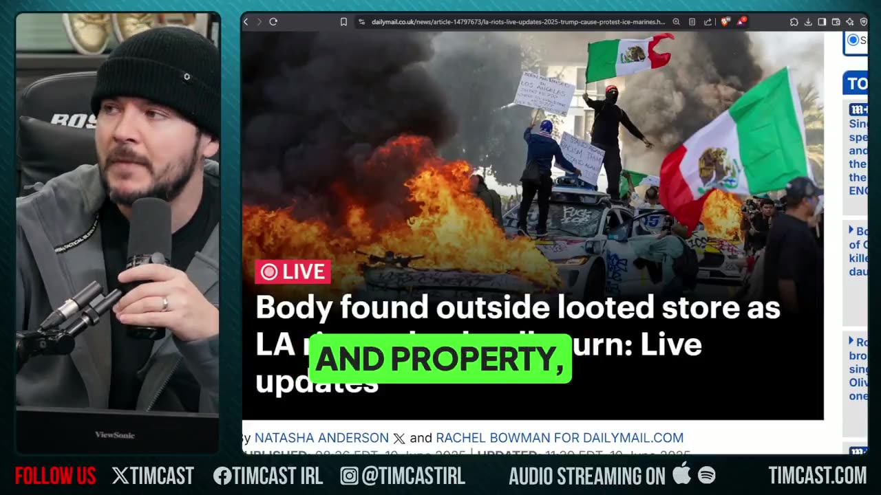 Dead body found in LA after the riot/looting