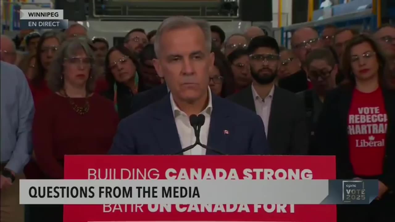Canada： Mark Carney confirms he will NOT build new pipelines if elected.