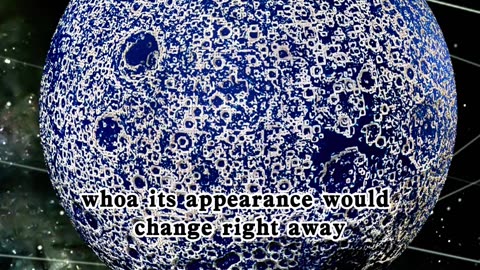 What would happen if we turned the Moon into a planet of pure water with the same mass