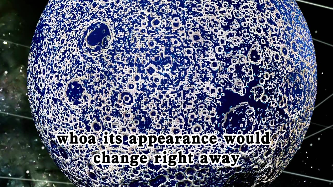 What would happen if we turned the Moon into a planet of pure water with the same mass