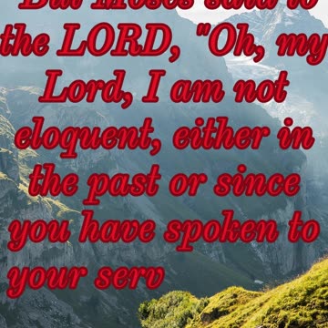 "Moses' Insecurity and God's Reassurance" Exode 4:10#shorts #youtubeshorts #jesus #ytshorts #yt