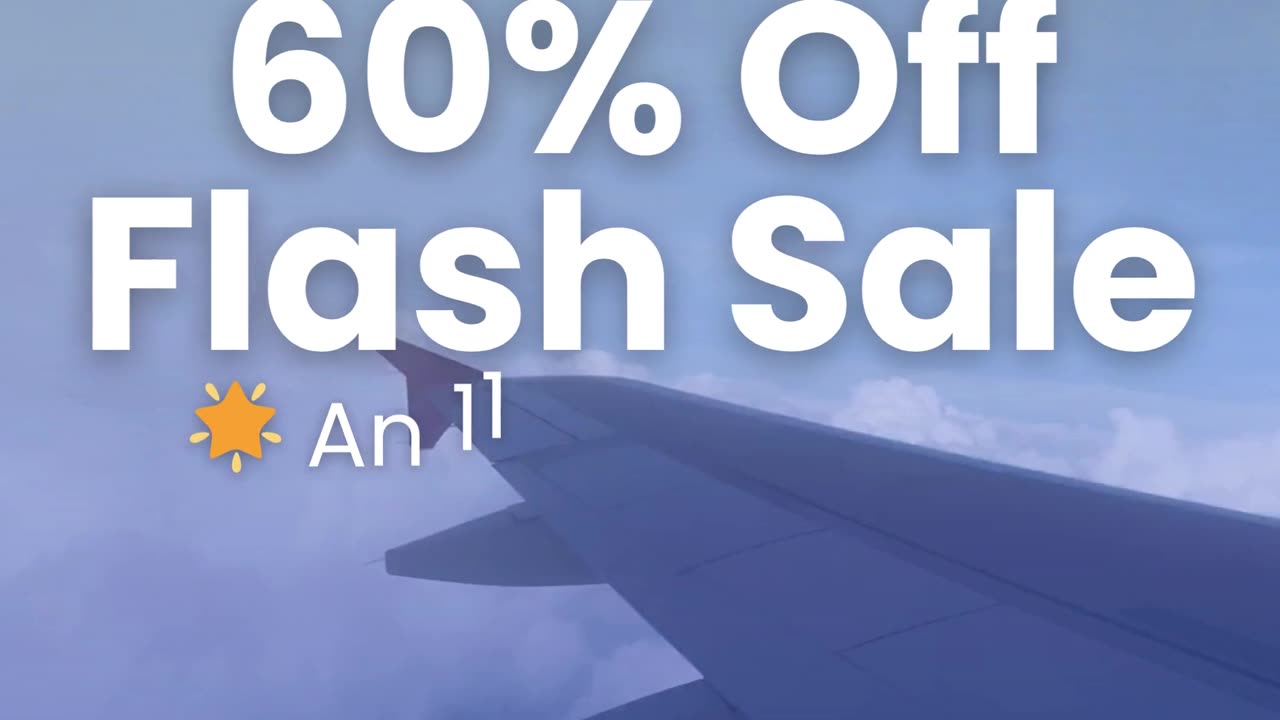 60% Off Flash Sale