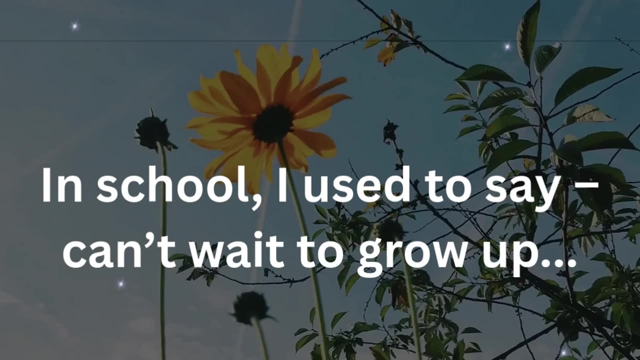 School life – I didn't realize then that it was heaven!