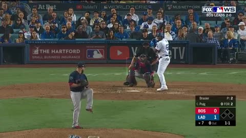 Le 3 ieme match de la série mondiale de 2018 Red Sox de Boston vs Dodgers de Los Angeles