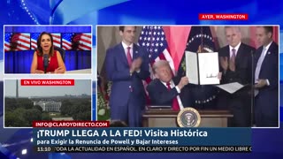 ¡TRUMP LLEGA A LA FED! Visita Histórica para Exigir la Renuncia de Powell y Bajar Intereses