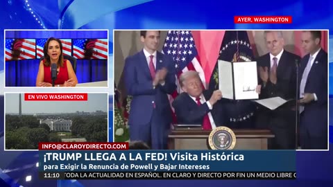 ¡TRUMP LLEGA A LA FED! Visita Histórica para Exigir la Renuncia de Powell y Bajar Intereses