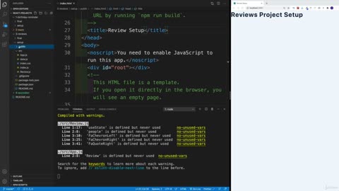 5. Basic Projects Part 3 (Reviews and Accordion) – React Tutorial and Projects Course