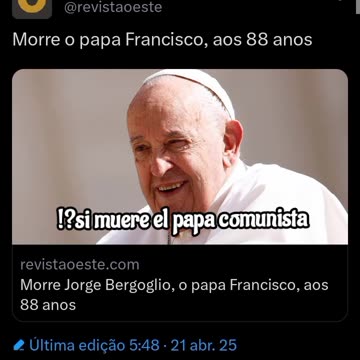 !?si muere el papa comunista!?
