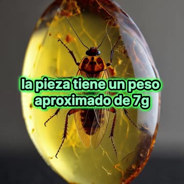 Ámbar Ruso Revela Cucaracha de Hace 35 Millones de Años.