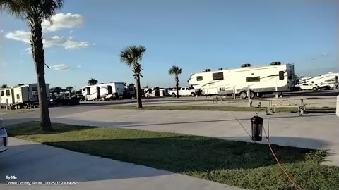 Finally outside