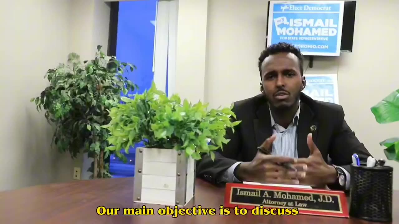 Somali-born Ohio Rep. Ismail Mohamed: “Our main objective is to discuss things that