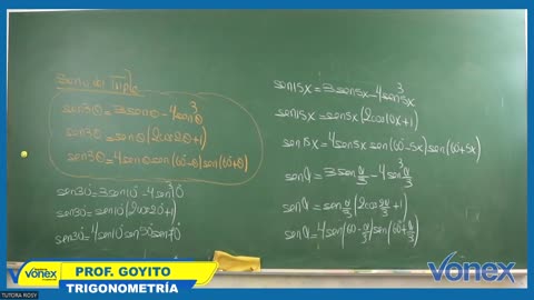 VONEX CICLO MATE 2024 | Semana 15 | Trigonometría: Identidades Para Ángulos Múltiples