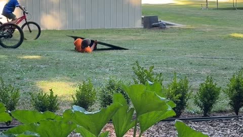 Boys Turn Themselves Into Human Ramps